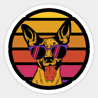 Cool Retro Dog Sticker